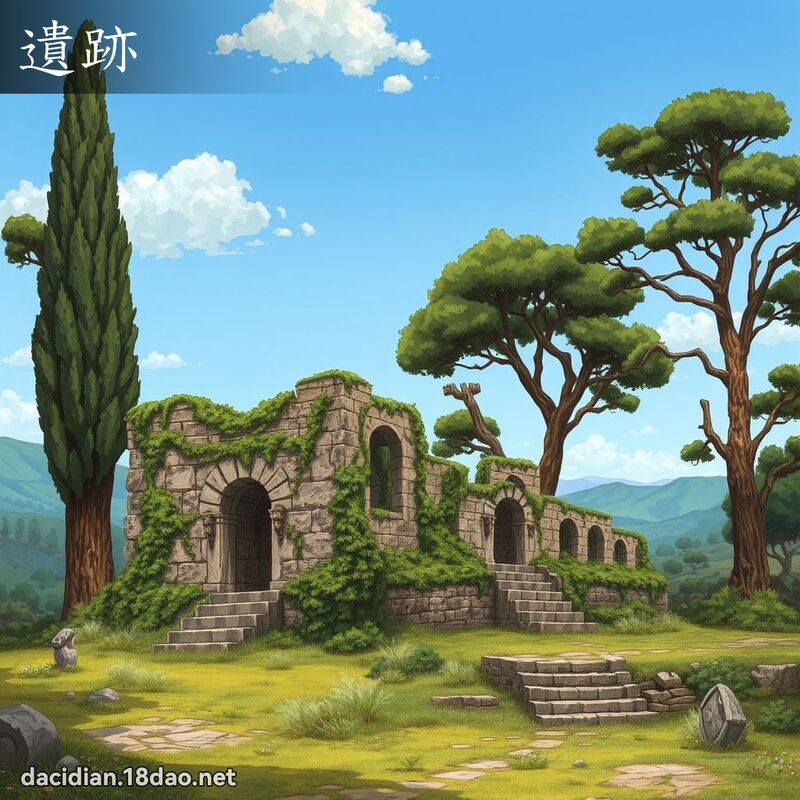 遺跡 - 國語大辭典配圖