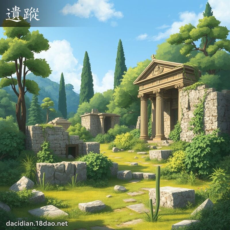 遗踪 - 国语大辞典配图