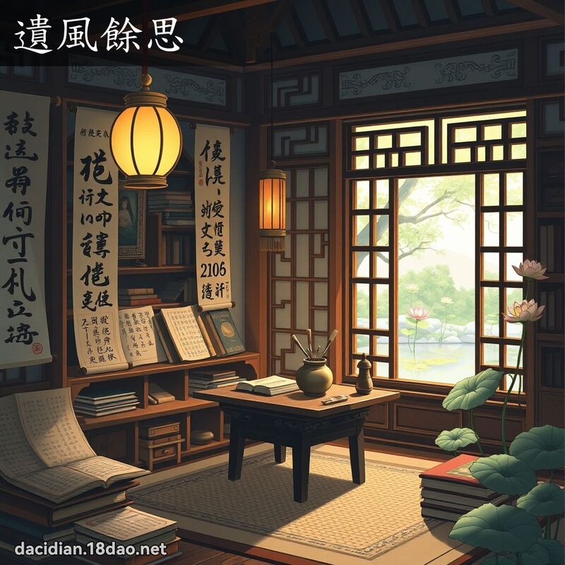 遗风余思 - 国语大辞典配图