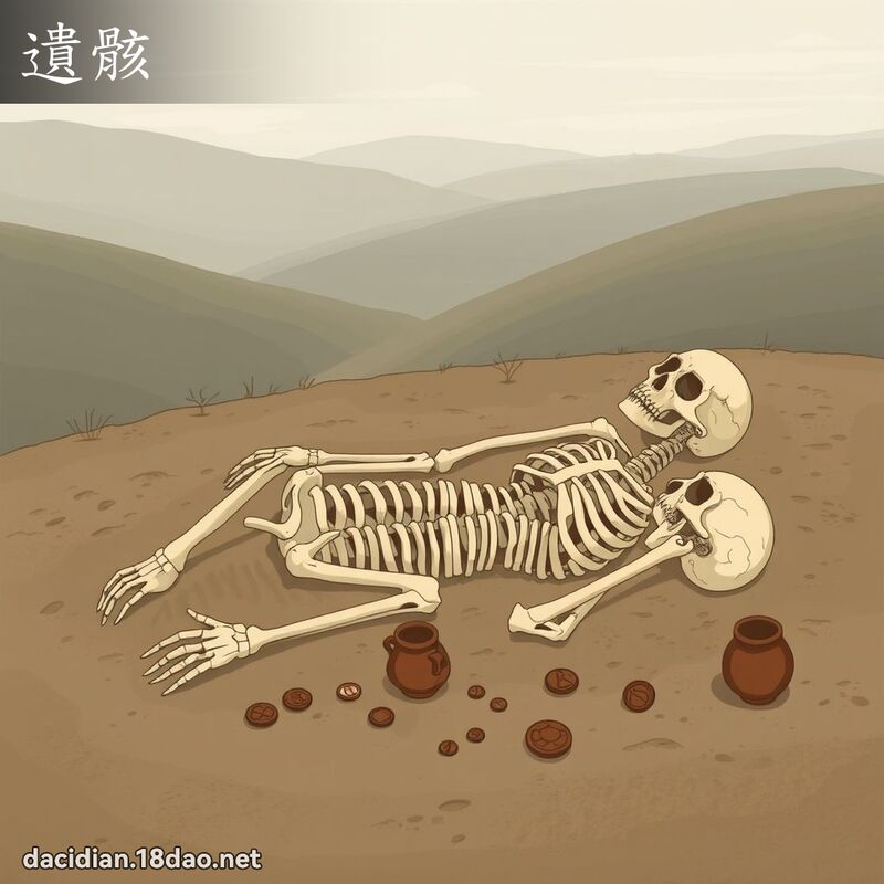 遺骸 - 國語大辭典配圖