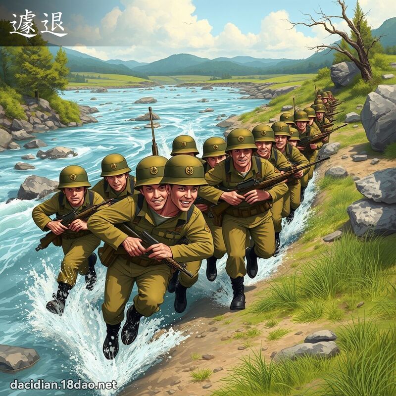 遽退 - 國語大辭典配圖