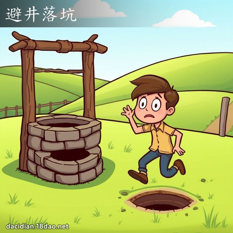 避井落坑 - 國語大辭典配圖