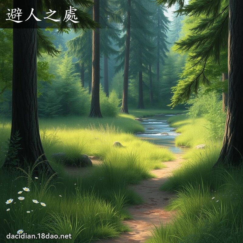 避人之处 - 国语大辞典配图