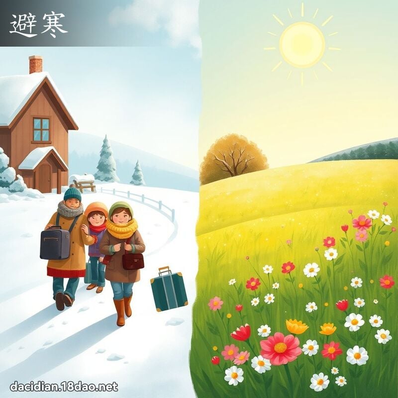 避寒 - 國語大辭典配圖