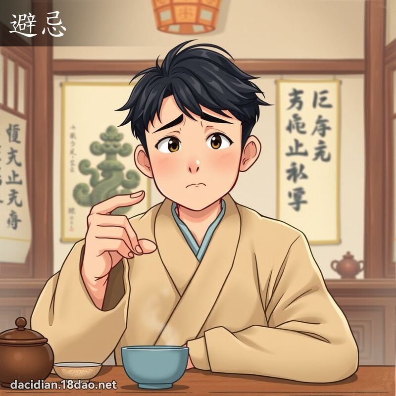 避忌 - 國語大辭典配圖
