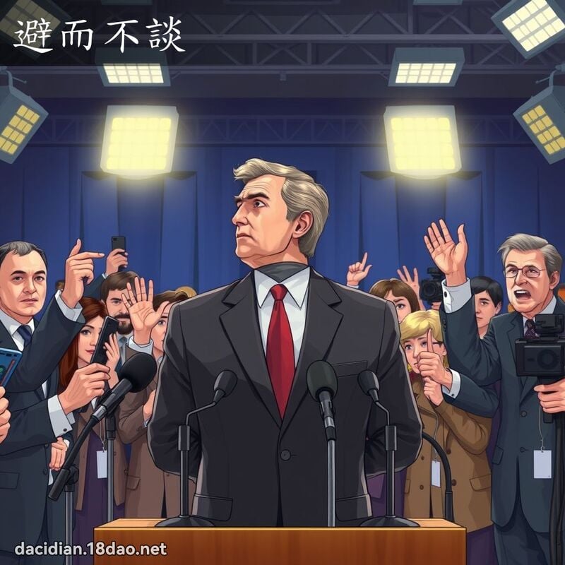 避而不談 - 國語大辭典配圖