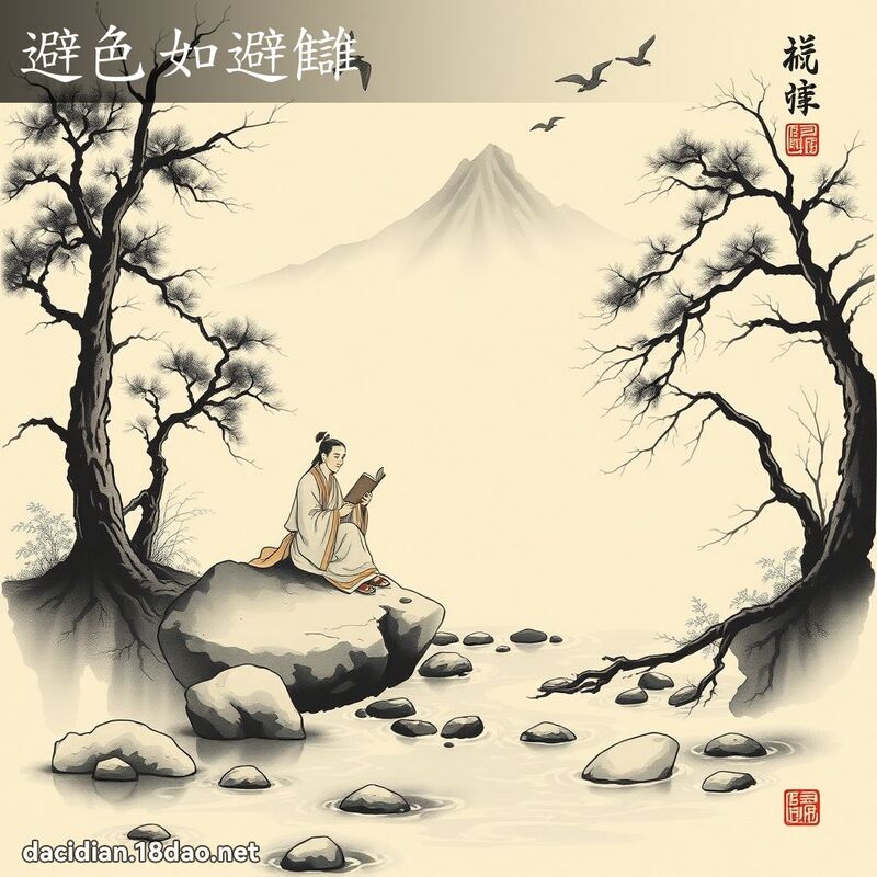 避色如避讎 - 国语大辞典配图