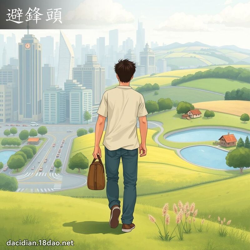 避锋头 - 国语大辞典配图