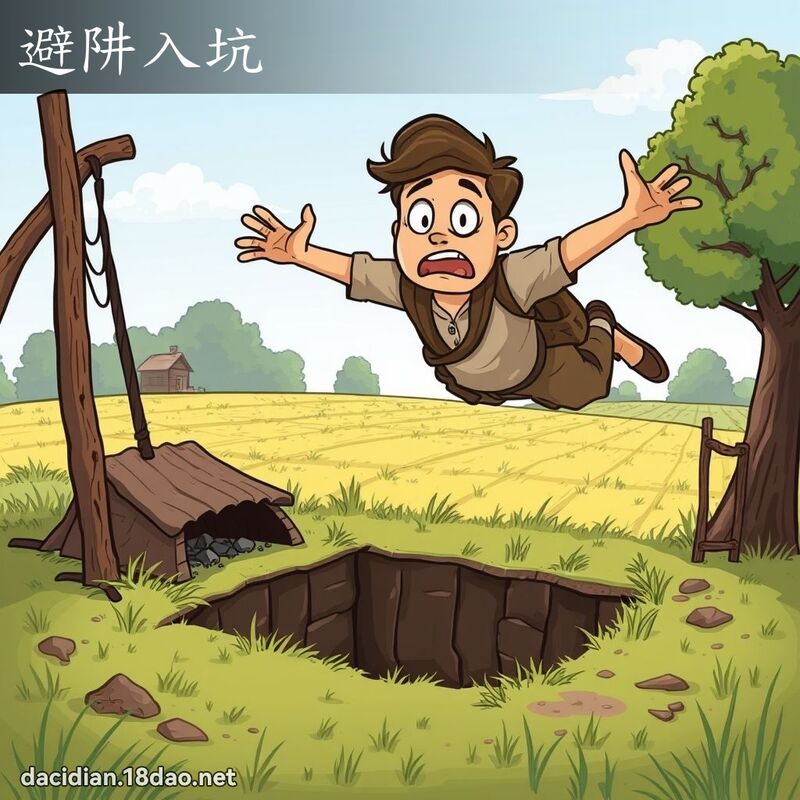 避阱入坑 - 國語大辭典配圖