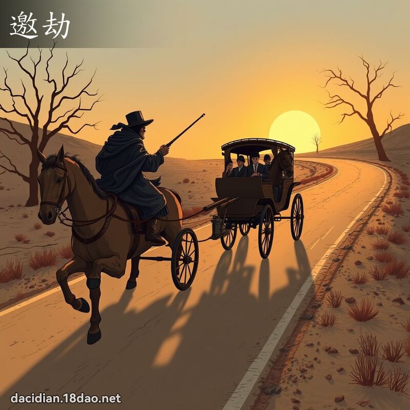邀劫 - 国语大辞典配图