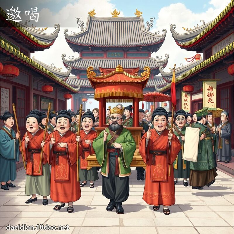 邀喝 - 国语大辞典配图