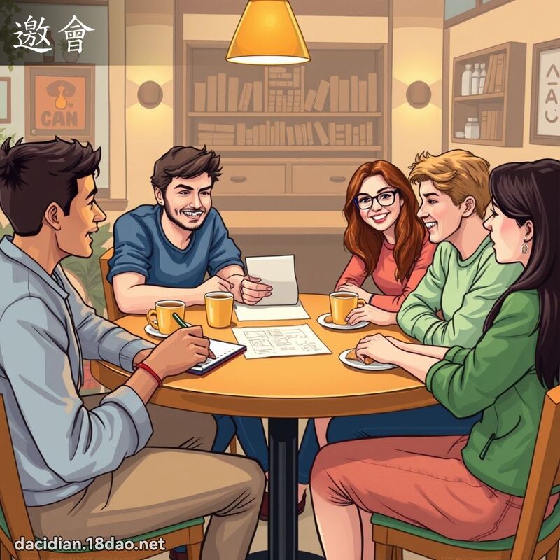 邀會 - 國語大辭典配圖