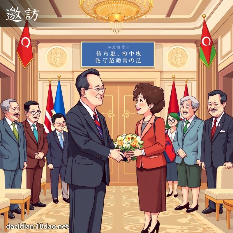 邀访 - 国语大辞典配图