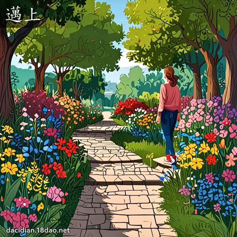 邁上 - 國語大辭典配圖