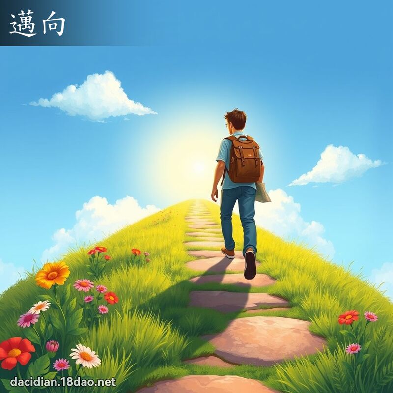 邁向 - 國語大辭典配圖
