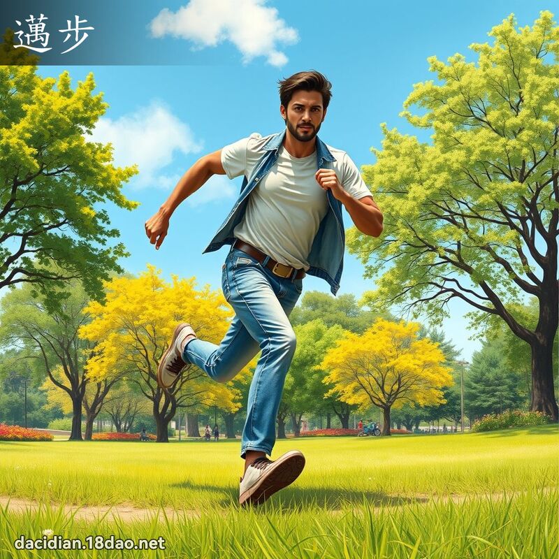 邁步 - 國語大辭典配圖