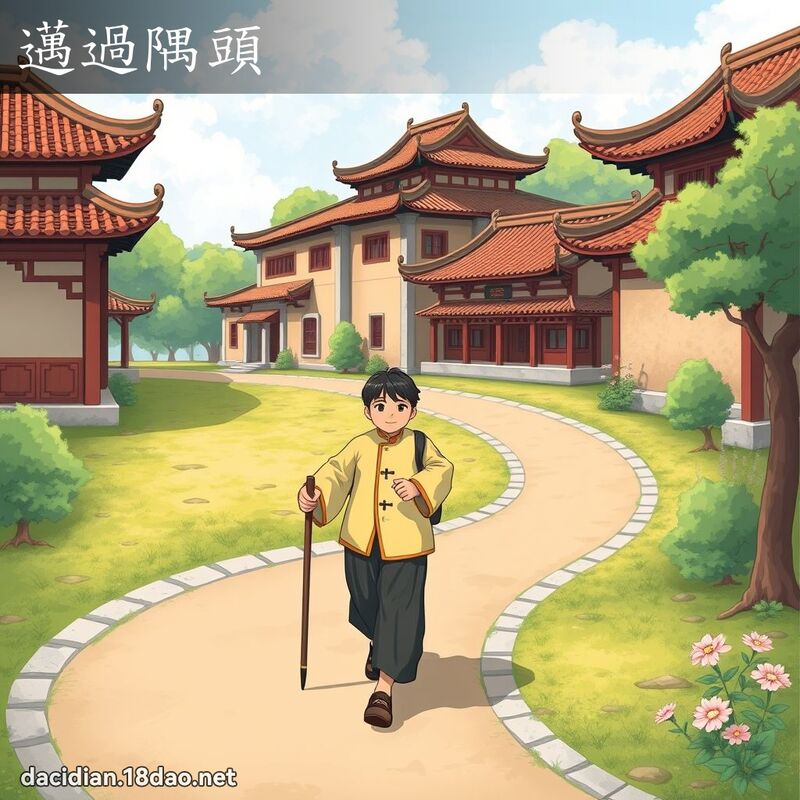 迈过隅头 - 国语大辞典配图