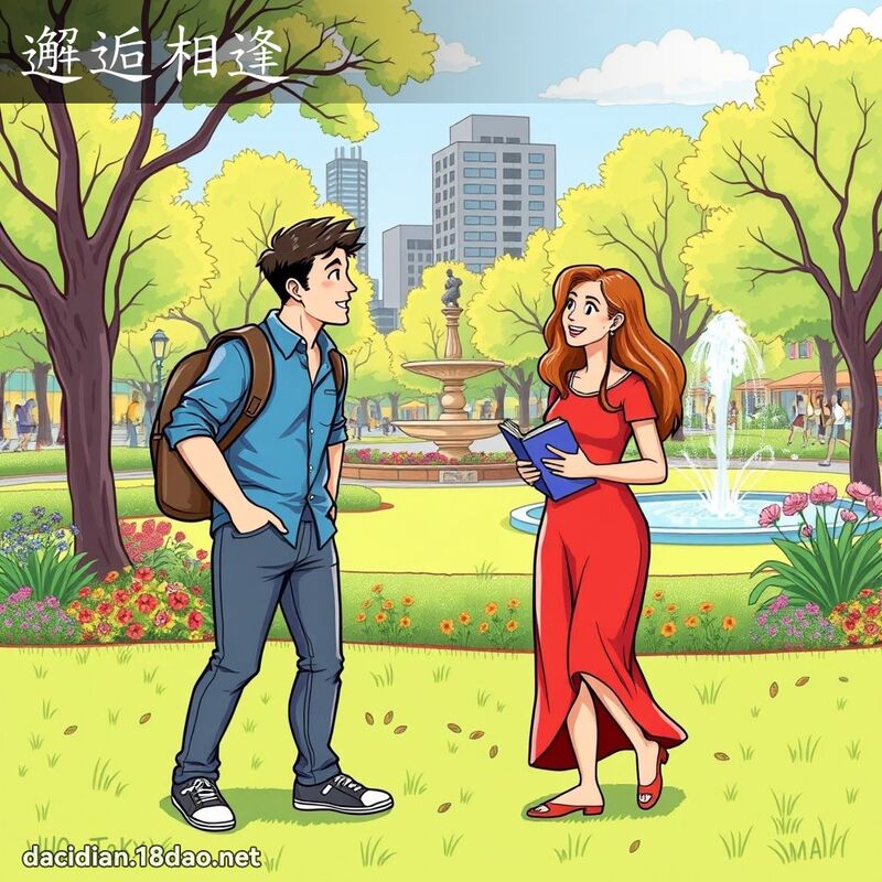邂逅相逢 - 國語大辭典配圖