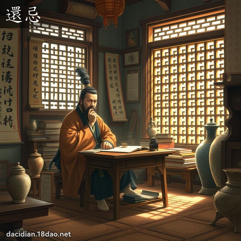 還忌 - 國語大辭典配圖