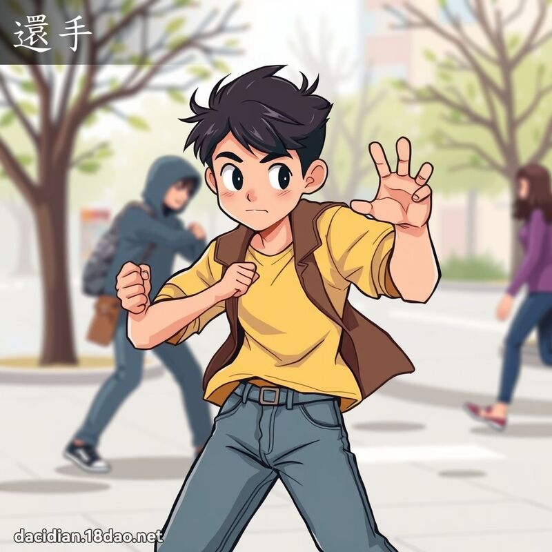 還手 - 國語大辭典配圖