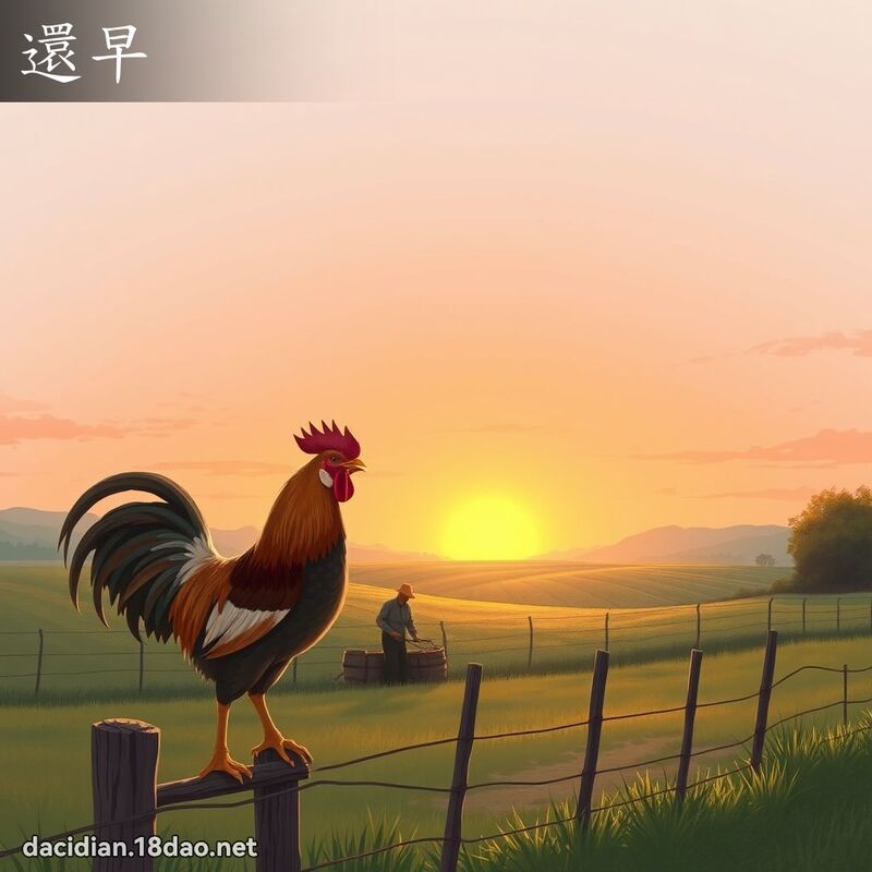 還早 - 國語大辭典配圖