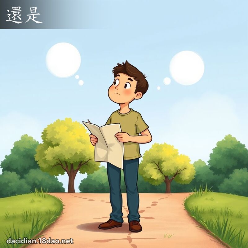 还是 - 国语大辞典配图