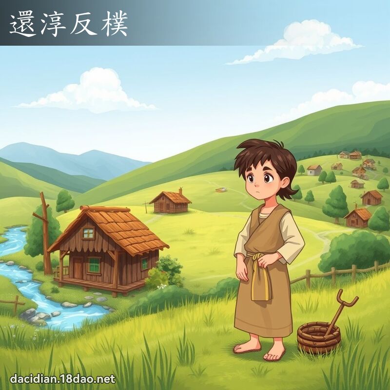 还淳反朴 - 国语大辞典配图