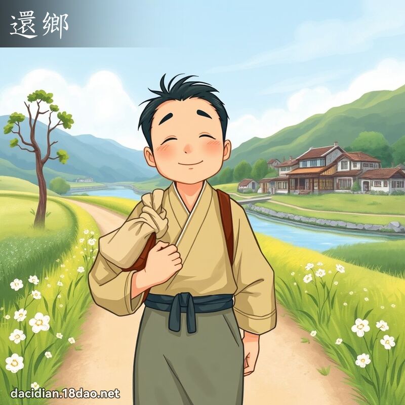 還鄉 - 國語大辭典配圖