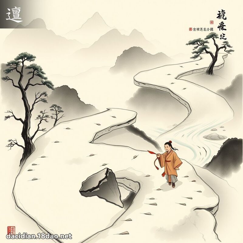 邅 - 国语大辞典配图