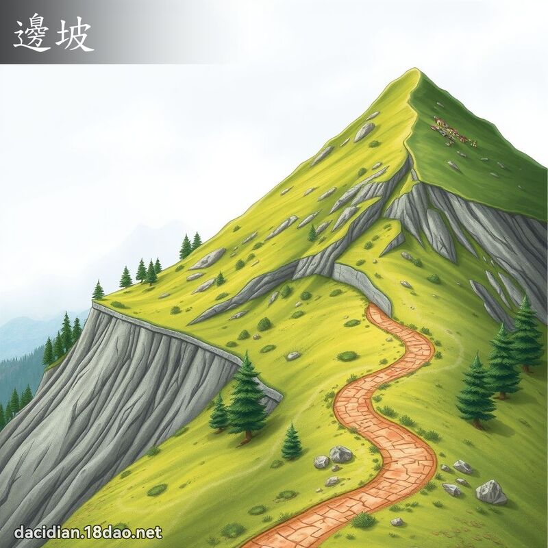 边坡 - 国语大辞典配图
