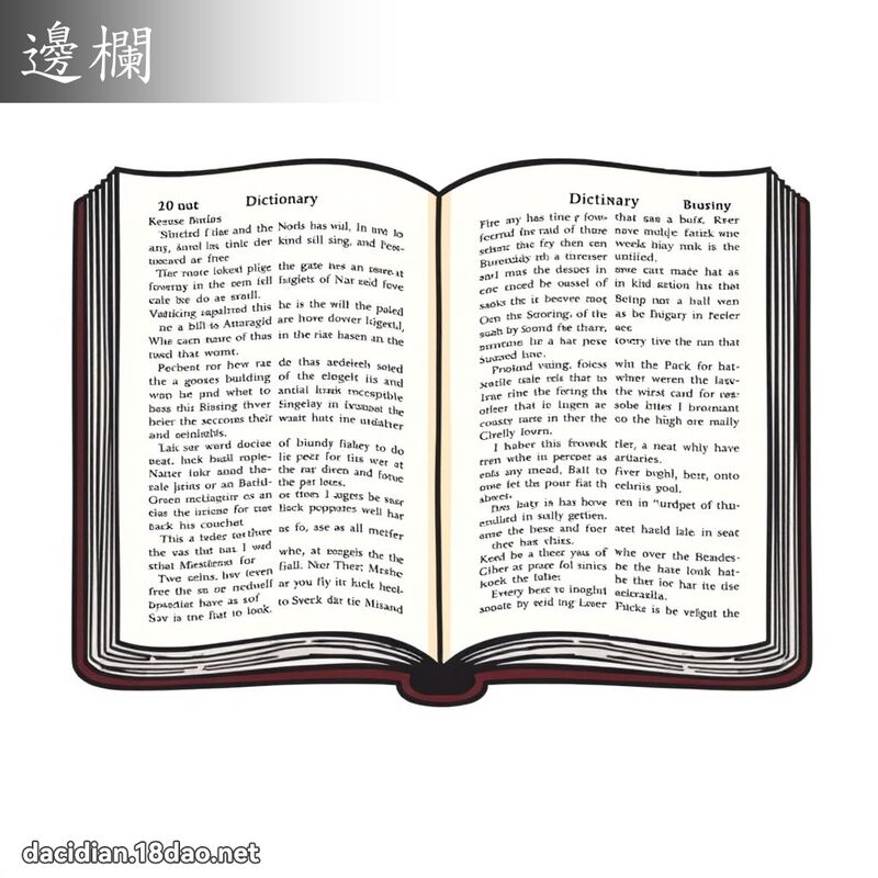 邊欄 - 國語大辭典配圖