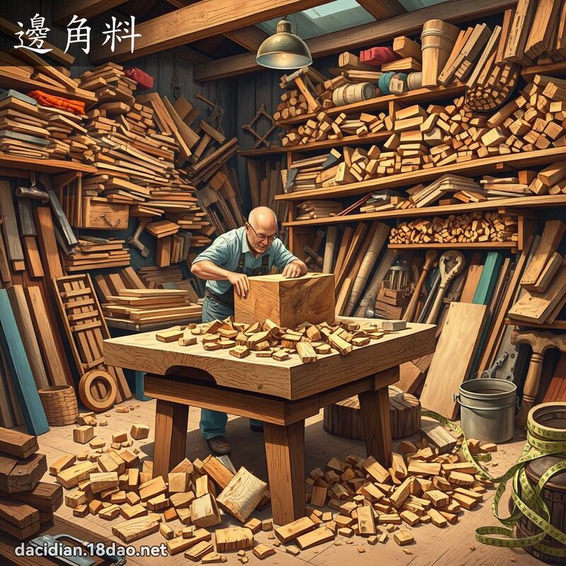 邊角料 - 國語大辭典配圖