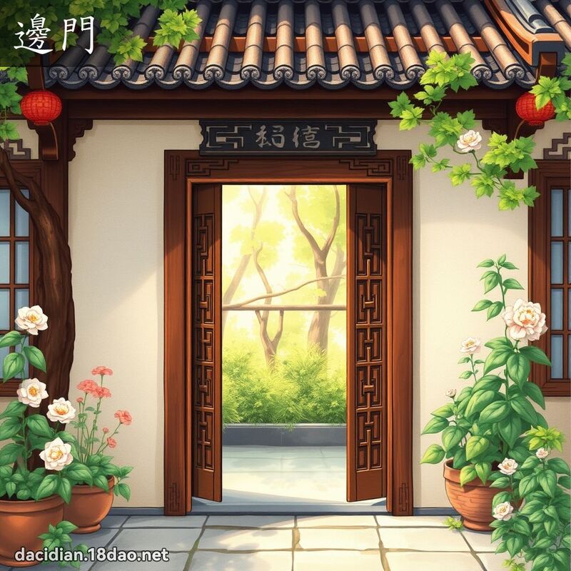 边门 - 国语大辞典配图