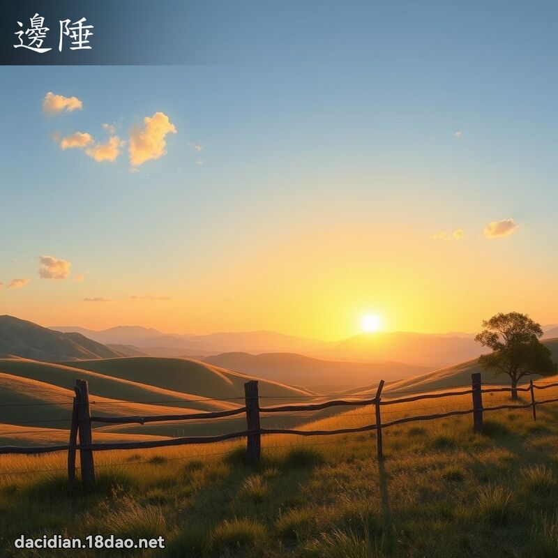 边陲 - 国语大辞典配图