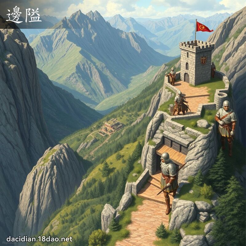 邊隘 - 國語大辭典配圖