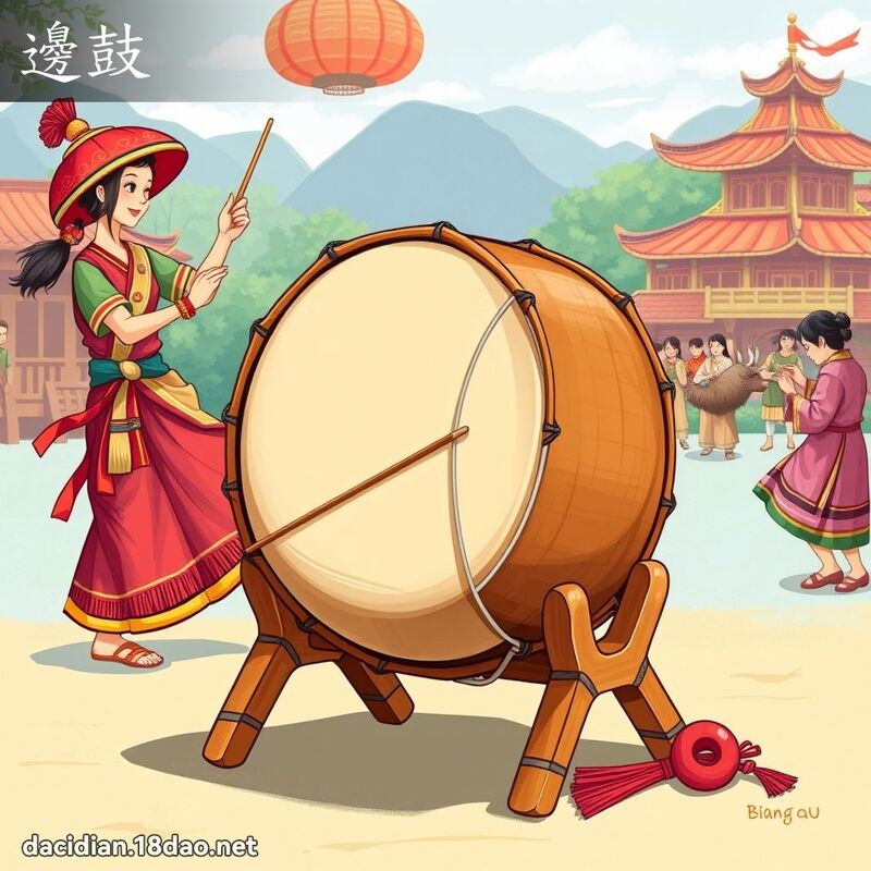 边鼓 - 国语大辞典配图