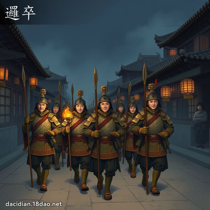 逻卒 - 国语大辞典配图