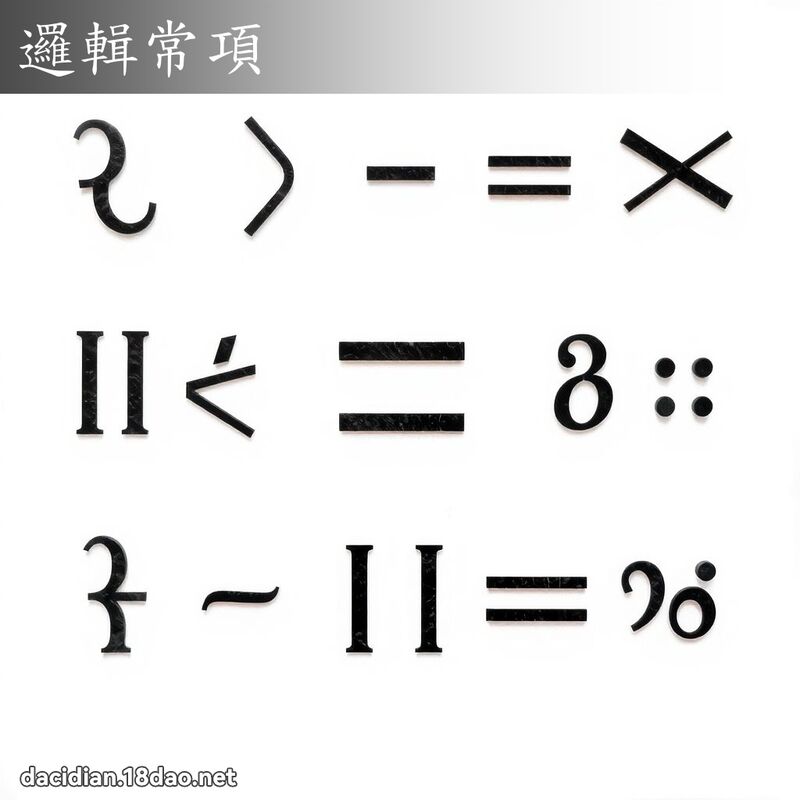 逻辑常项 - 国语大辞典配图