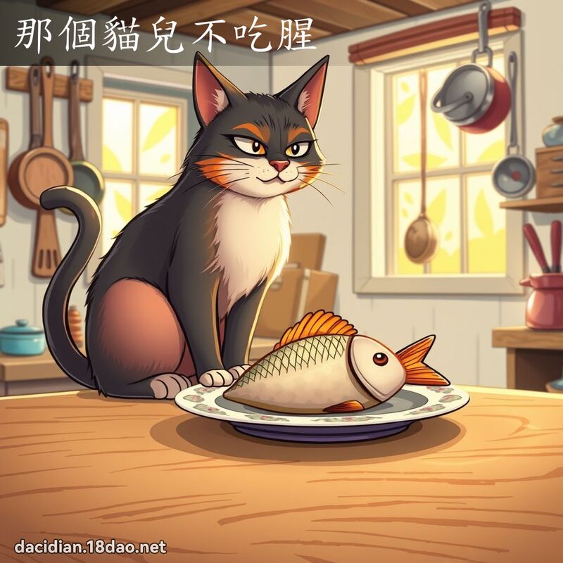 那個貓兒不吃腥 - 國語大辭典配圖