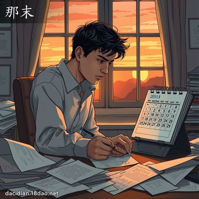 那末 - 国语大辞典配图