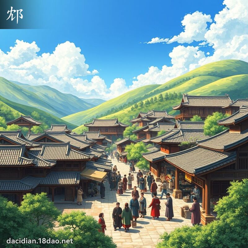 邥 - 国语大辞典配图