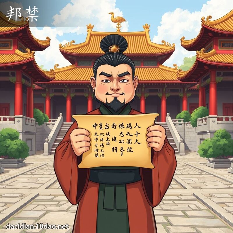 邦禁 - 國語大辭典配圖