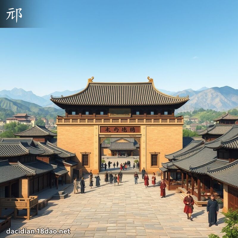 邧 - 國語大辭典配圖