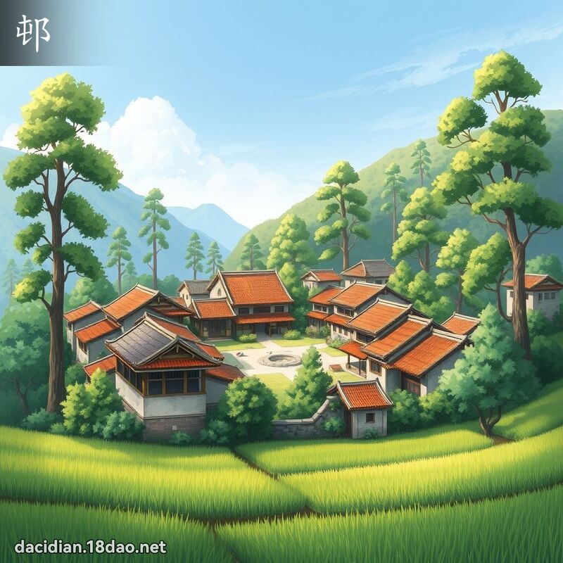 邨 - 國語大辭典配圖