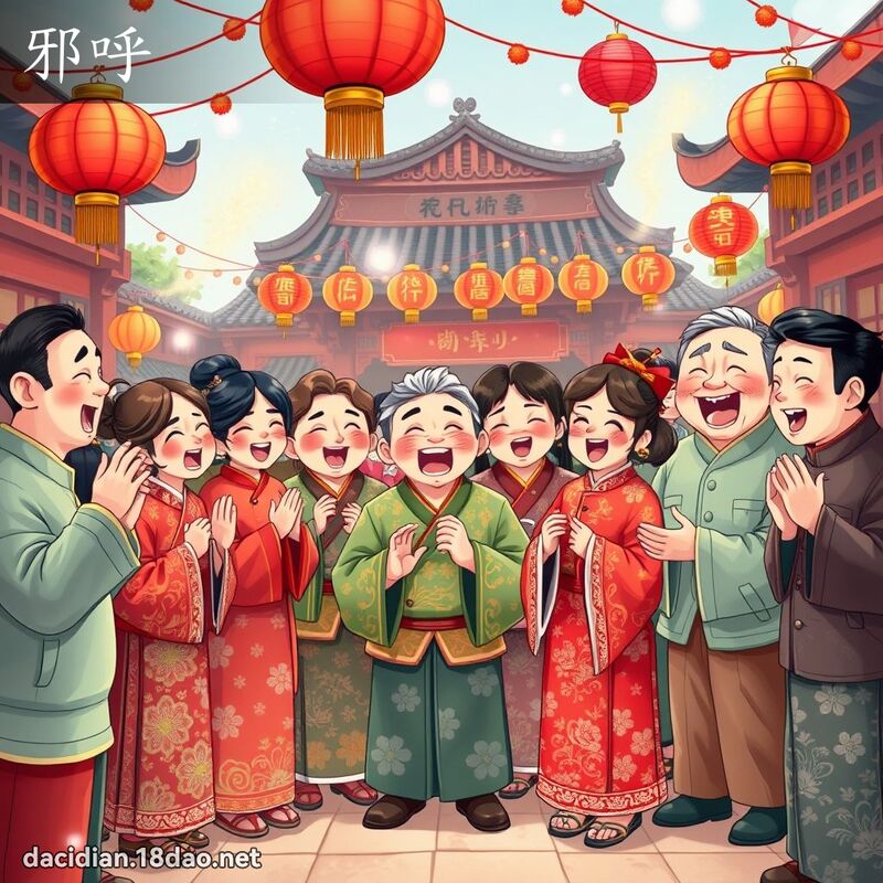 邪呼 - 国语大辞典配图