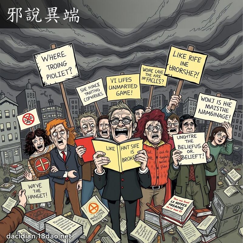 邪說異端 - 國語大辭典配圖
