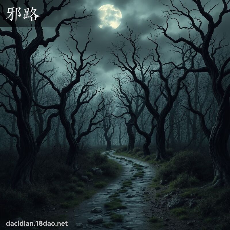 邪路 - 國語大辭典配圖