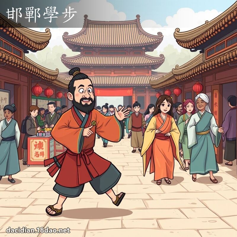 邯郸学步 - 国语大辞典配图