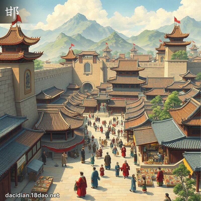 邯 - 国语大辞典配图