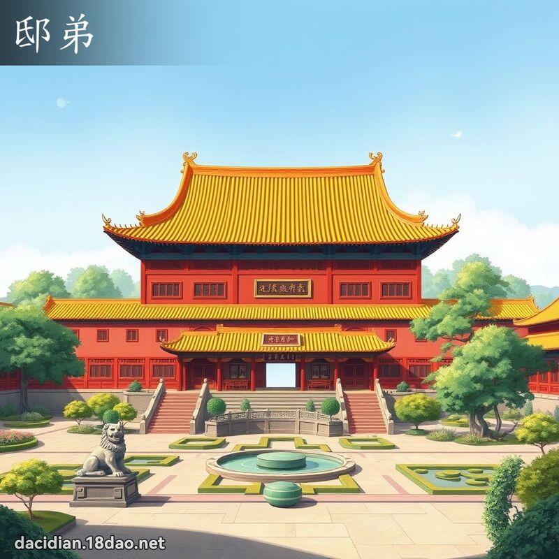 邸弟 - 国语大辞典配图